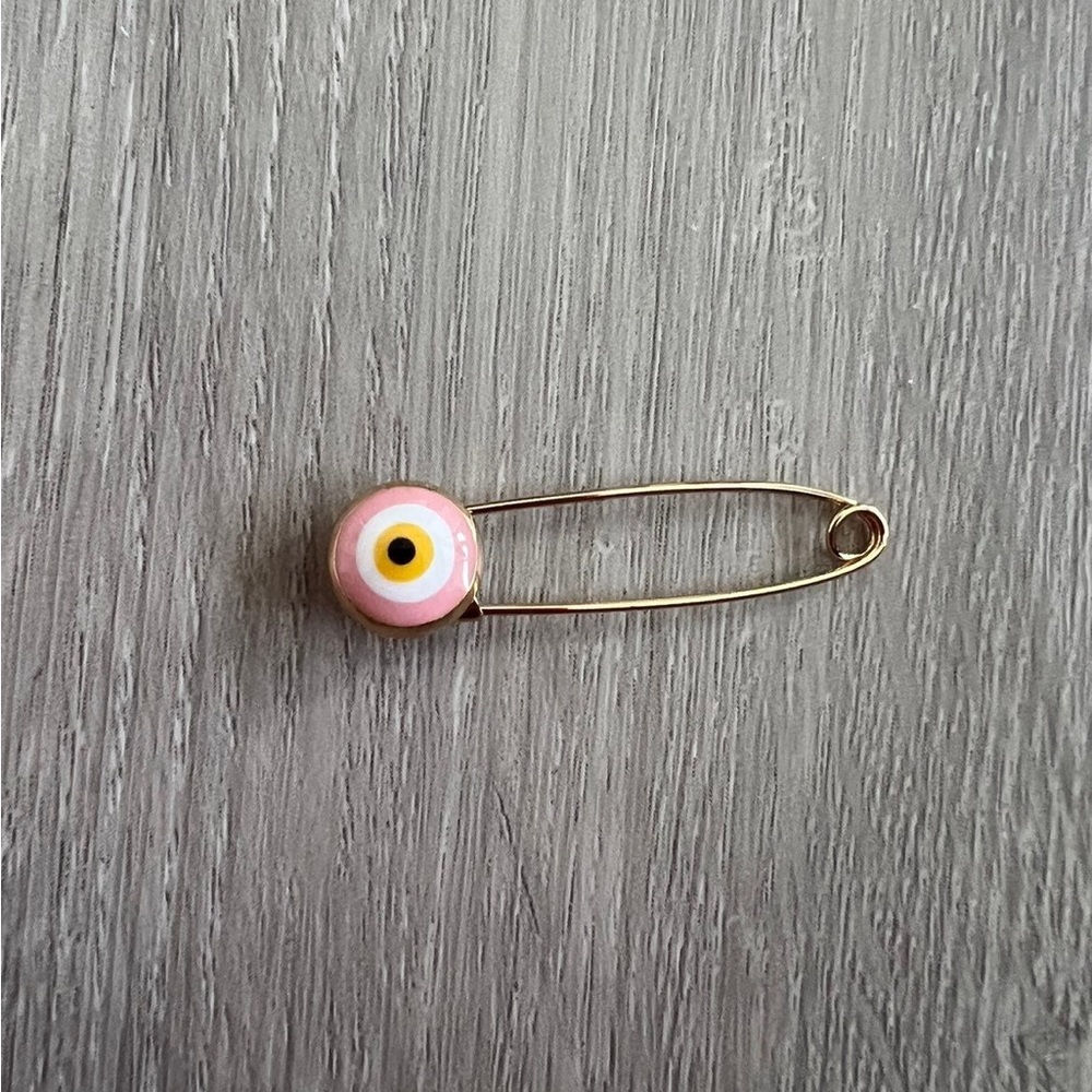 EVIL EYE PINK Brooch Pin